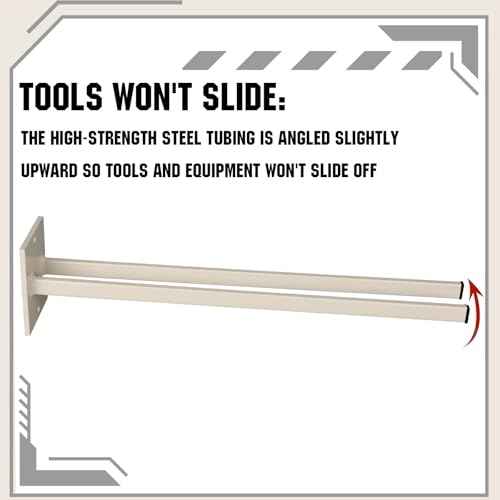 Zonon 2 Pcs Tool Rack for Shovels Spades Rakes Brooms Shovel Holder for Truck and Shovel Rack Heavy Duty Powder Coated Steel Wall Mount Storage Organizer Garage and Shed