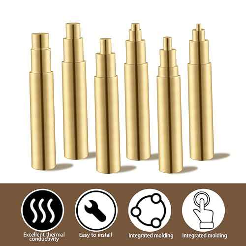 6 Pack Heat Set Insert Tool, Soldering Iron Tips for Thread Inserts M2 / M2.5 / M3 / M4 / M5 / M6, Heat Insert Tool for 3D Printer and Compatible with 900M/T18/FX-888D