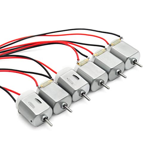 Miniature DC Motor 1.5V-6V for Arduino Robotics Projects - Pack of 6