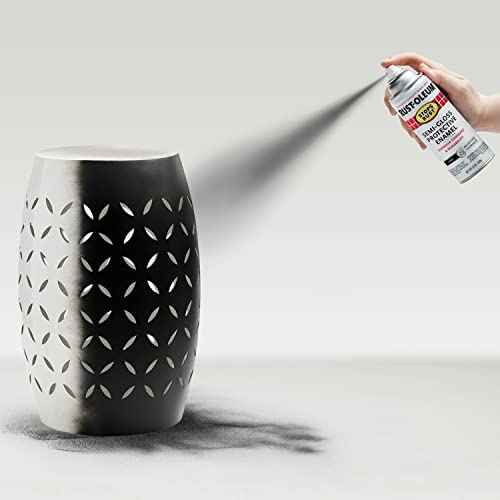 Rust-Oleum 7798830 Stops Rust Spray Paint, 12 oz, Semi-Gloss Black