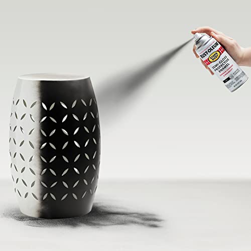 Rust-Oleum Stops Rust Semi-Gloss Black Spray Paint 12oz - Weather & Rust Resistant Coating