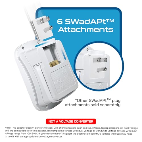 Ceptics Beige 35W Universal Travel Adapter Kit with Surge Protection