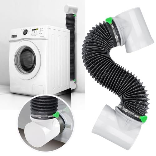 Nightyling Dryer Vent Hose Kit for Tight Spaces, 90° Elbow Connector, Vacuum Tube & Duct Adapter