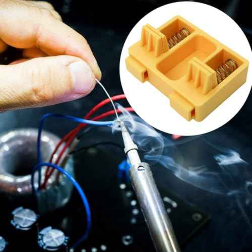 Non-3D printing, Durable welding fixture with Spring clip for tig welding Accessories, welding rod Holder, and Industrial Use, Perfect for Desktop and Household Applications to Align wires (yellow)