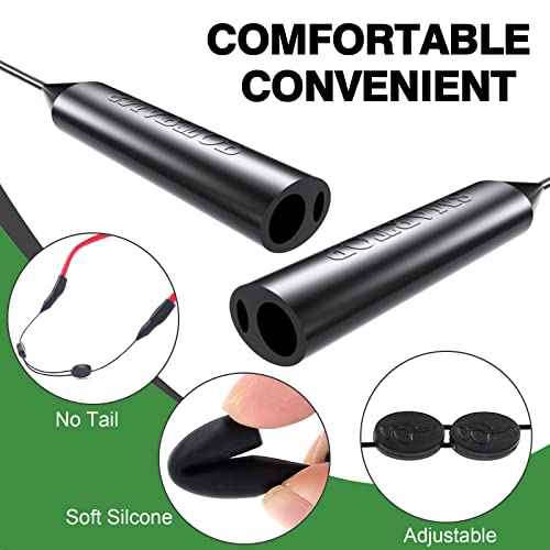 Glasses Strap, upgraded two holes adjustable Glasses holder-No Tail Eyeglasses string strap-Sunglass holder -4 pack