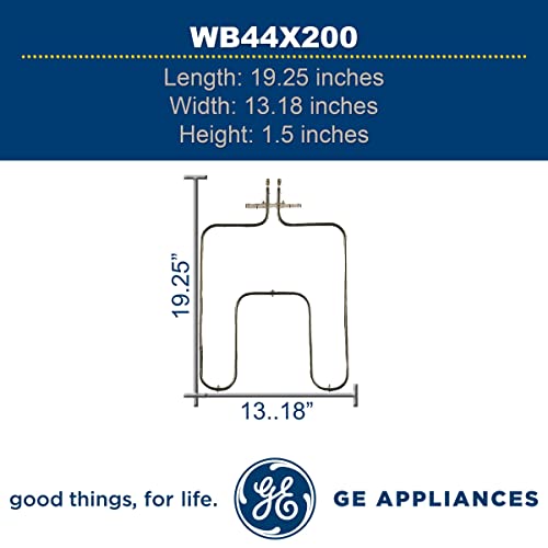 GE WB44X200 Lower Bake Element 240V OEM Replacement for GE Ovens