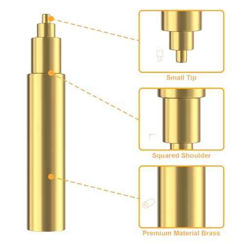 Heat set Insert Tool, Soldering Iron Tips for Threaded inserts M2 M2.5 M3 M4 M5 M6, Soldering Iron kit Compatible with Weller SP40NUS/Hakko FX-888D/900M/T18 Irons- Press Tool for 3D Printer Components