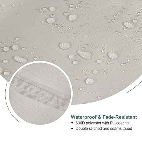 Patio Deck Box Cover Waterproof Outdoor Rectangular Storage Bench Cover 62L x 30W x 26H inch