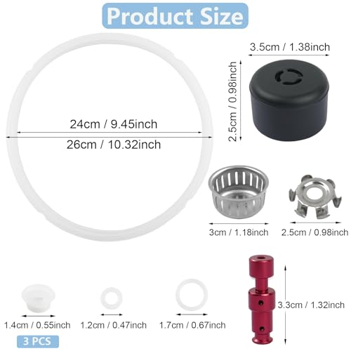 Havexerath 8QT 10Pcs Instant Pot Pro 80/Duo Evo Plus Replacement Parts Kit