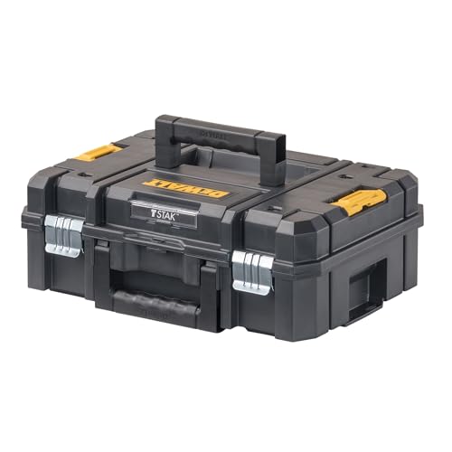 DEWALT TSTAK II Flat Top Tool Box 13-Inch, Stackable Heavy Duty Organizer (Pack of 1)