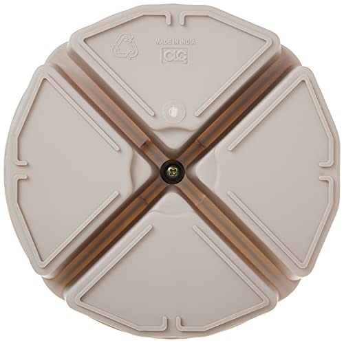 Custom Leathercraft 1154 4-Inch High Full-Round Bucket Tray Cream White - Replacement/Stacking