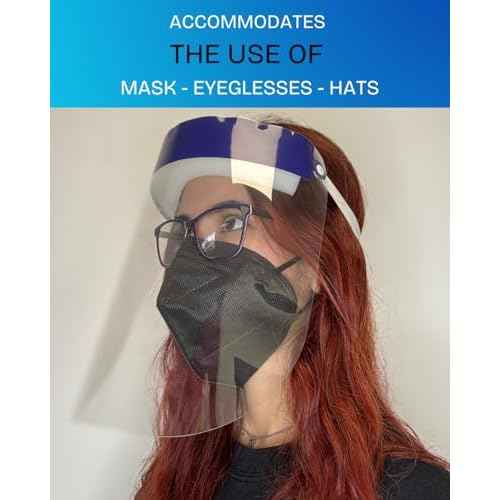Mystic Romance 10 Pack Face Shields ? Reusable Anti-Fog Full Face Protection ? Clear Safety Gear for Work, Salons & Travel