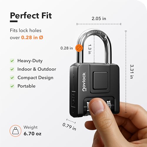 Combination Locks for Outdoor & Indoor | Heavy Duty, Weatherproof, 4-Digit Security | Padlock for Lockers, Gates, Fences, Sheds, Storage | 4-Pack, Black
