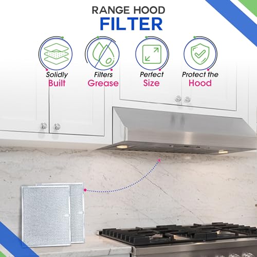 Bagean 4-Pack Stove Vent Filter 11.8x14.3 in Fits Nutone Broan Range Hood