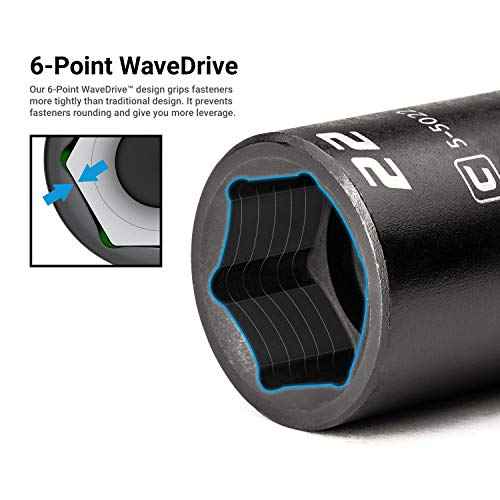 Capri Tools 3/8 in. Drive 10 mm Semi-Deep Impact Socket
