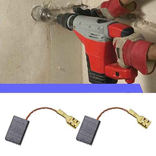 Create idea 2 Pairs Carbon Brushes 15x10x5mm Compatible with Milwaukee Drill SB2E85 DME1300 Grinder AG1200 AG1200-125 Hammer BH2600R BH2600RX2 Polisher Wall Chaser MFE1305 MFE1500/0, 1200W