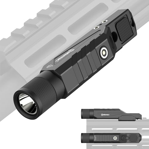 DEFENTAC White 1750 Lumens Zoomable Tactical Rifle Flashlight