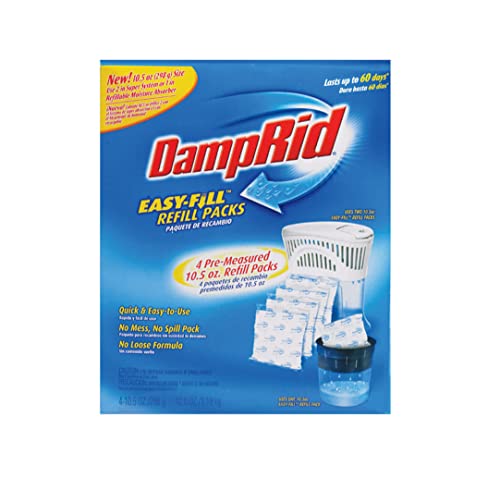 DampRid 42 oz Moisture Absorber Refill Pack, 3-Count No Scent