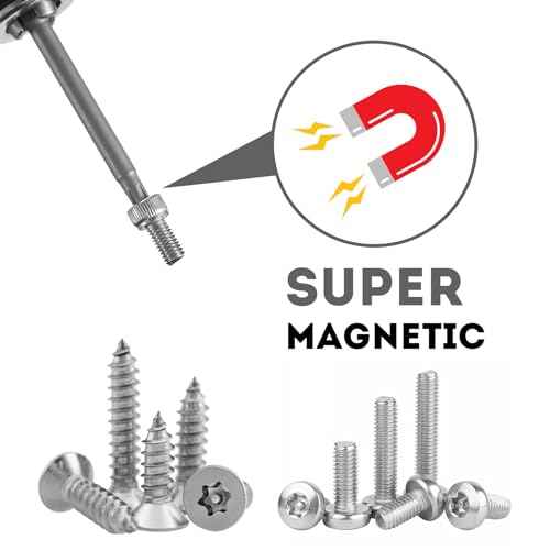 11-Piece Magnetic Torx Bit Set, 3-Inch Security Torx Bit Set, S2 Steel Star Screwdriver Kit for Shark Vacuum