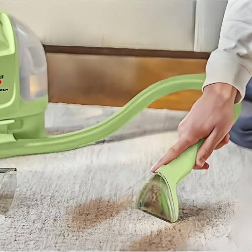 YUYUXB Little Green Machine Tough Stain Tool Attachments – Green, 1 Handle + 1 Silicone Brush + 2 Nylon Brushes
