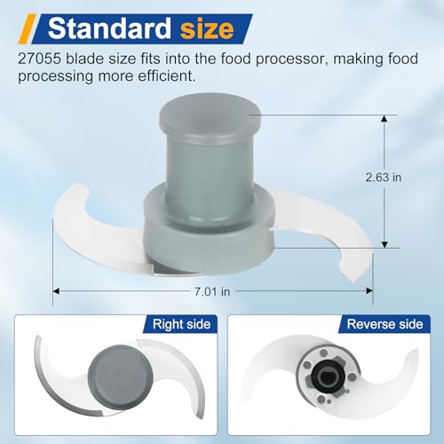 27055 S Blade for Robot Coupe Food Processor – Serrated Stainless Steel Cutter Head