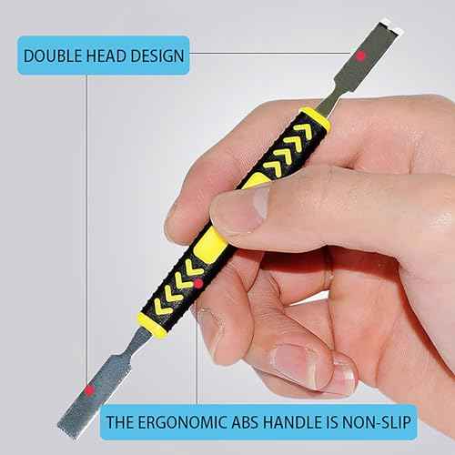 Metal Crowbar 6-Piece Dual-Ends Small Metal Spudger Pry Opening Repair Tools Kit,Professional Repair Tool Kit for Phone, Laptops, Tablet, Mobile Phone, Watch, Digital Home Appliance