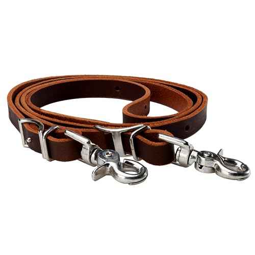 COUNCIL TOOL Leather Shoulder Sling - Wood Craft Carrying Strap for Camp Carver and Pack Axe with Adjustable Design & Lobster Claw Clasps, Made in The USA - AM-SLING02