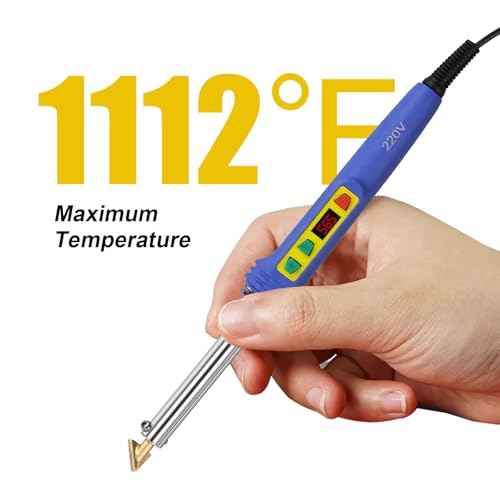 Plastic Welding Kit Deluxe -UL Certified LED Digital Adjustable Temperature Plastic Welder 100W Iron- Professional Grade Plastic Repair Kit for Automotive Car Bumper, Toy, Kayak, Tank Repair