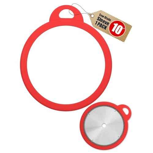 Silicone Saw Blade Holder, Saw Blade Storage Protector Guard for Circular 10" Blade Diameter, Easy Holder and Finger Protection Fit for Diablo, Makita, DeWalt, Craftsman and More, 1 Pack