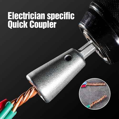 4 PCS Wire Nut Twister£¬Fast Wire Twister Tool for Drill£¬Wire Nut Twiter for Drill, Spin Twist Wire Connector Socket, Wire Connector Driver with 1/4" Chuck£¬Wire Stripping and Twisting Tool