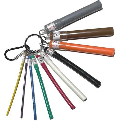Wire Gauge Tool for AWG Size Measuring & Amp Assessment, Sample Pack Gauges 3/0-14, 15-200 Amp, RightWire PRO-10 Pack