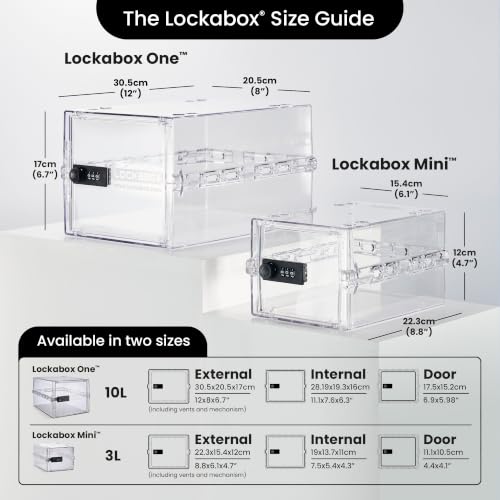 Lockabox One™ 10L Lockable Storage Box with Code - Crystal