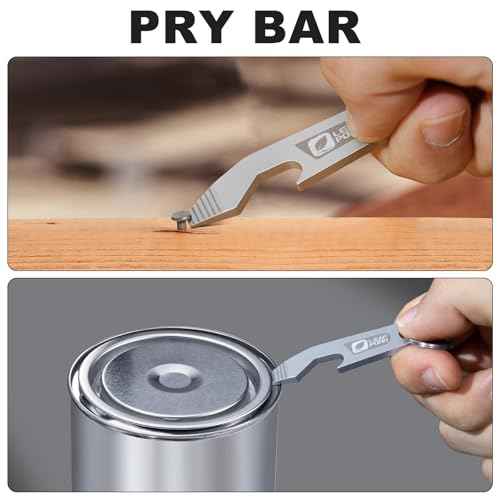 3-Pack Bottle Opener Keychain, EDC Pry Bar, Flathead Screwdriver Tip, Beer Opener Key Chain, Keychain Pry Bar, EDC Bottle Opener, Portable Key Tool, Stainless Steel Can Opener Keychain