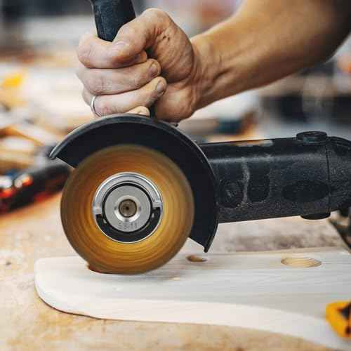 2Pcs Angle Grinder Flange Nuts, 5/8" -11 Quick Clamping Nuts Grinder Flange Locking Nut Metal Angle Grinder Nut for Replacement/Fixing Cutting Discs(1.77 Inches in Diameter)