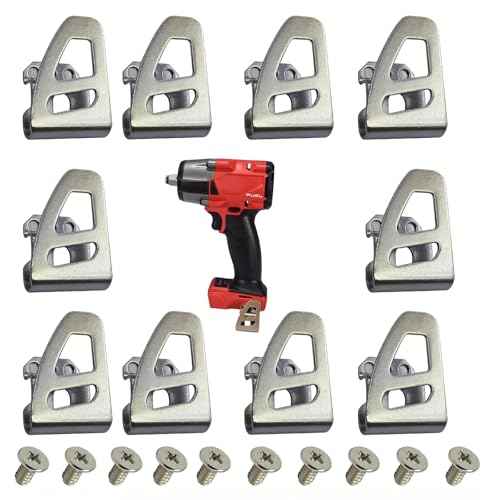 10 Packs Belt Clip 42-70-2653 Hook Compatible with Milwaukee M18 Impact Driver Hammer Drill For Work Tool 2604-20, 2797-22,2604-22CT,2604-22