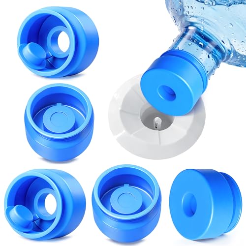 Gofriipai 3 Gallon Water Jug Cap - Reusable Silicone Leak-Proof Bottle Lid