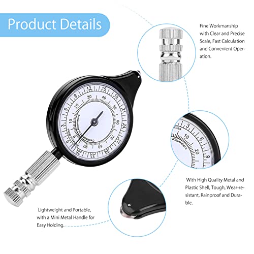 Keenso Mini Outdoor Map Measurer - Handheld Map Distance Wheel 9.5x4.5x1.3cm