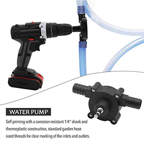 Electric Water Pump for Drilling Transfer Oil Gasoline Diesel 20-30L/min