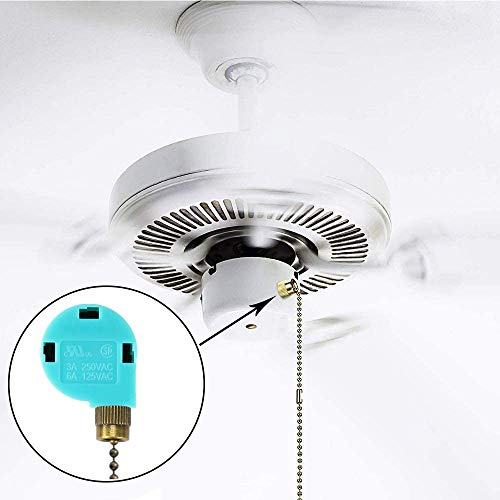 Akahttbn Bronze Ceiling Fan Switch Zing Ear ZE-268S6, 3 Speed 4 Wire Replacement Part