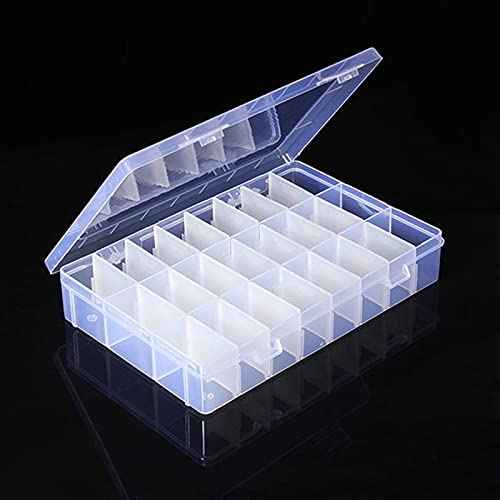 OriGlam 24 Compartment Electronic Component Storage Box Case, SMD SMT Case, Electronic Boxes