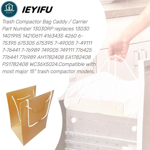 Genuine OEM 13030RP Trash Compactor Bag Caddy Carrier