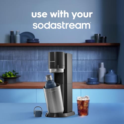 Sodastream Fizz & Go Cool 0.9L Insulated Stainless Bottle Storm Blue – Fits TERRA/ART/ENSO
