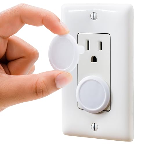 Wappa Baby Outlet Covers 50 Pack Childproof Socket Protectors - White