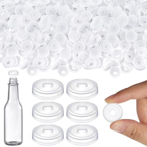 Burbell 100 Pcs Hot Sauce Bottle Dripper Insert Orifice Reducers - 20mm, 5mm Hole