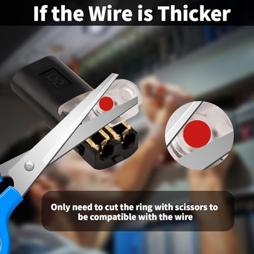 50 Pack Low Voltage 2 Pin Wire Connectors for Landscape Lighting & LED Strips