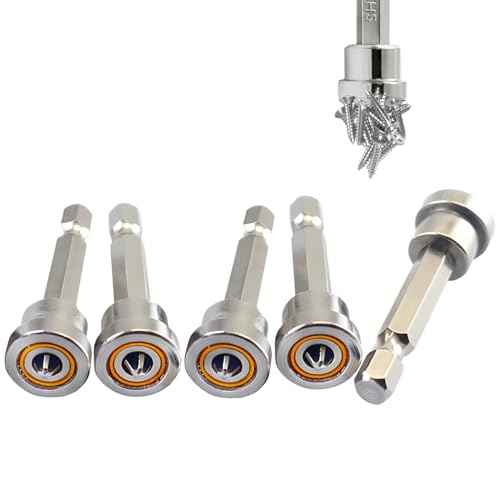 5pcs Set TEURSA ¢ç Premium Magnetic Drywall Screw Setter - PH2 Bits for Plasterboard - Hex Shank Positioning Bit - Easy Drywall Installation - Drill Accessory (5pcs 2'')