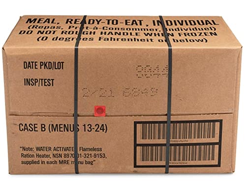 Ameriqual 24ct US Military Surplus MRE Meals Ready to Eat 2021 Inspect A+B Bundle