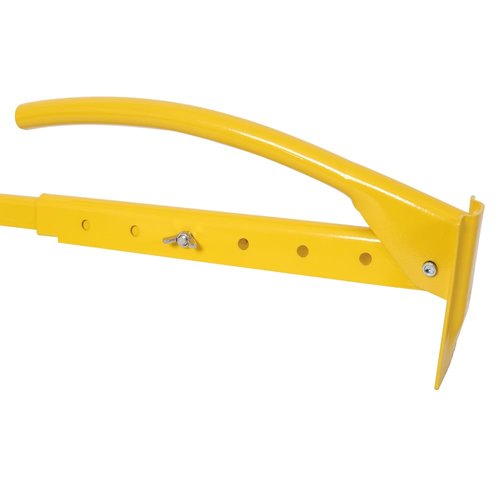 Masonry Tools Brick Tong Lifter, Adjustable Brick Tongs for Carrying Bricks Stone Slabs Clinker, Heavy-Duty Steel Brick Carrier with Coated Handle, Labor-Saving Professional Tongs (Yellow + 2 Pack)