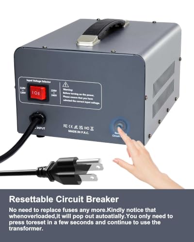 Yinleader 5000W Step Up/Down Voltage Transformer Converter 110V-240V