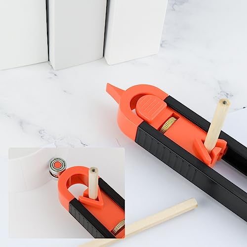 Yuntop Precise Contour Scribe Tool Kit with 2 Pencils — Adjustable Locking Contour Gauge for Woodworking